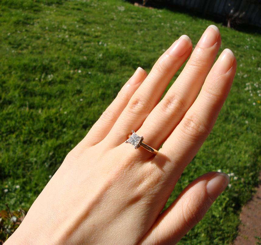 .87CT GENUINE NATURAL CLEAN DIAMOND SOLITAIRE RING